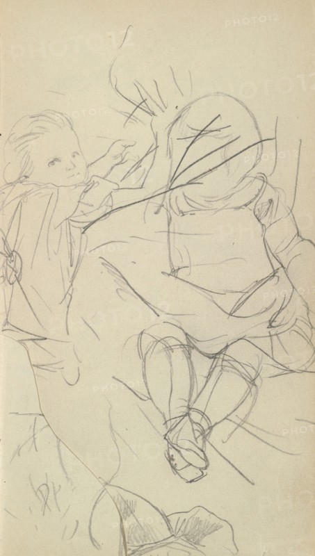 Sketchbook of Adolph Menzel, Menzel, Adolph, 1815-1905, pencil on paper, 1863, German painter