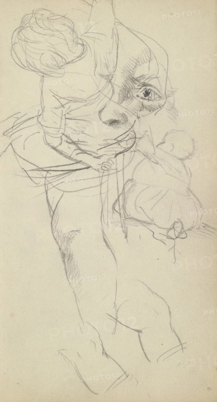 Sketchbook of Adolph Menzel, Menzel, Adolph, 1815-1905, pencil on paper, 1863, German painter
