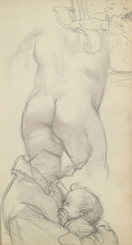 Sketchbook of Adolph Menzel, Menzel, Adolph, 1815-1905, pencil on paper, 1863, German painter