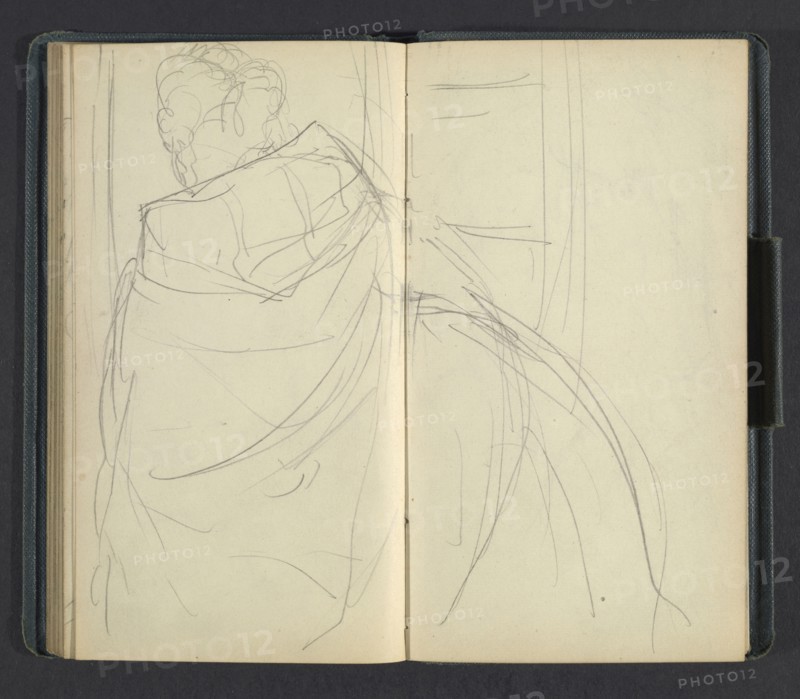 Sketchbook of Adolph Menzel, Menzel, Adolph, 1815-1905, pencil on paper, 1863, German painter