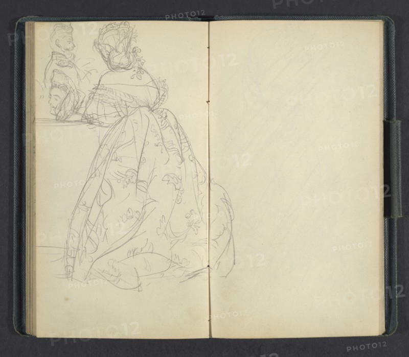 Sketchbook of Adolph Menzel, Menzel, Adolph, 1815-1905, pencil on paper, 1863, German painter