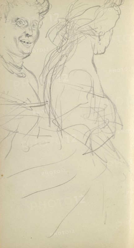Sketchbook of Adolph Menzel, Menzel, Adolph, 1815-1905, pencil on paper, 1863, German painter