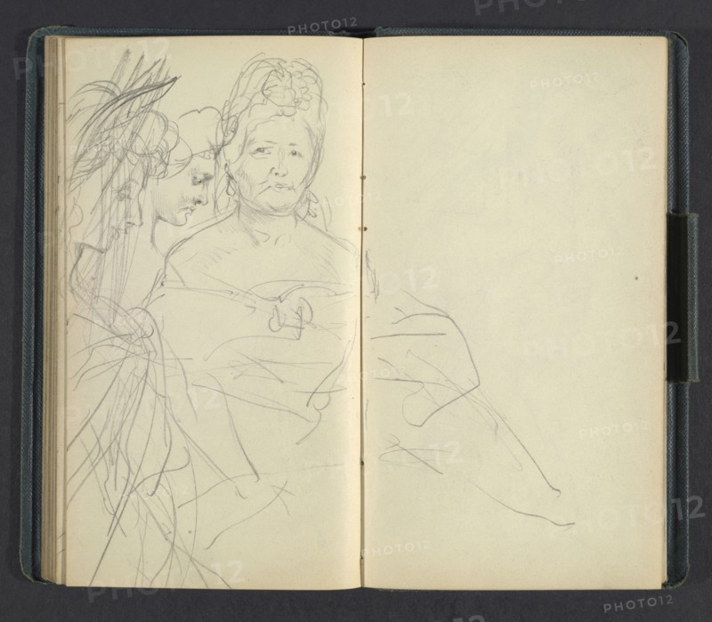 Sketchbook of Adolph Menzel, Menzel, Adolph, 1815-1905, pencil on paper, 1863, German painter