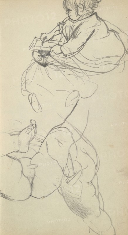 Sketchbook of Adolph Menzel, Menzel, Adolph, 1815-1905, pencil on paper, 1863, German painter