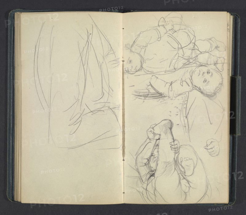 Sketchbook of Adolph Menzel, Menzel, Adolph, 1815-1905, pencil on paper, 1863, German painter