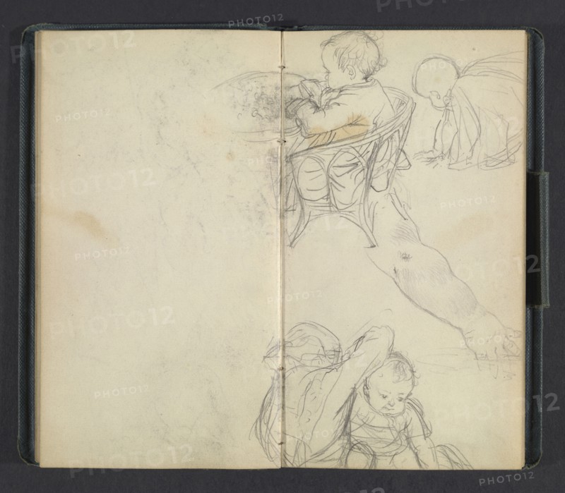 Sketchbook of Adolph Menzel, Menzel, Adolph, 1815-1905, pencil on paper, 1863, German painter