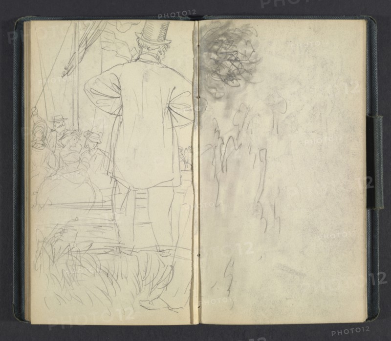 Sketchbook of Adolph Menzel, Menzel, Adolph, 1815-1905, pencil on paper, 1863, German painter