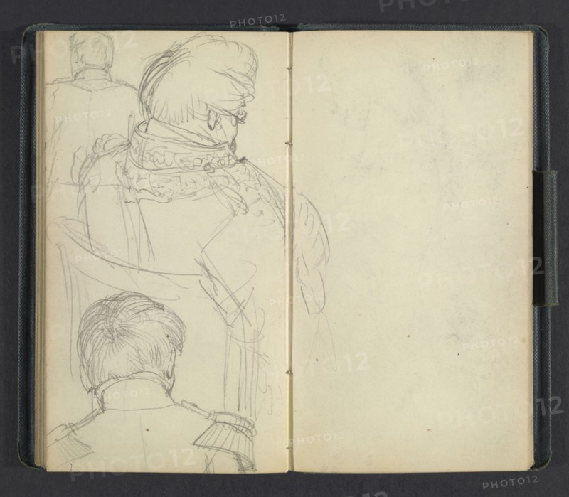 Sketchbook of Adolph Menzel, Menzel, Adolph, 1815-1905, pencil on paper, 1863, German painter