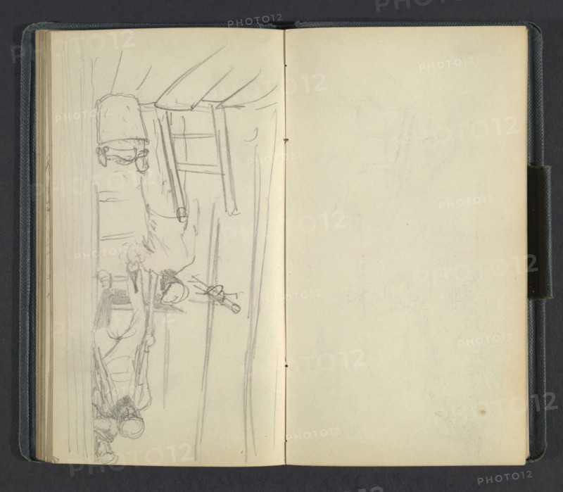Sketchbook of Adolph Menzel, Menzel, Adolph, 1815-1905, pencil on paper, 1863, German painter