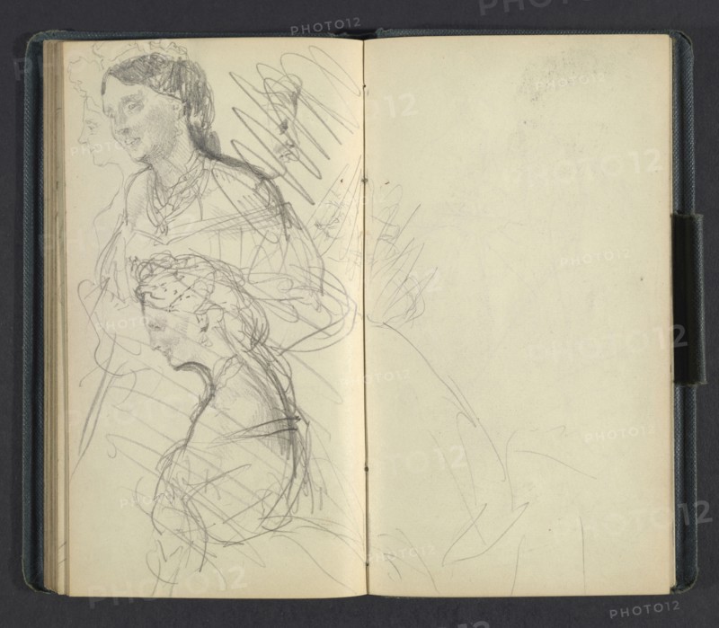 Sketchbook of Adolph Menzel, Menzel, Adolph, 1815-1905, pencil on paper, 1863, German painter