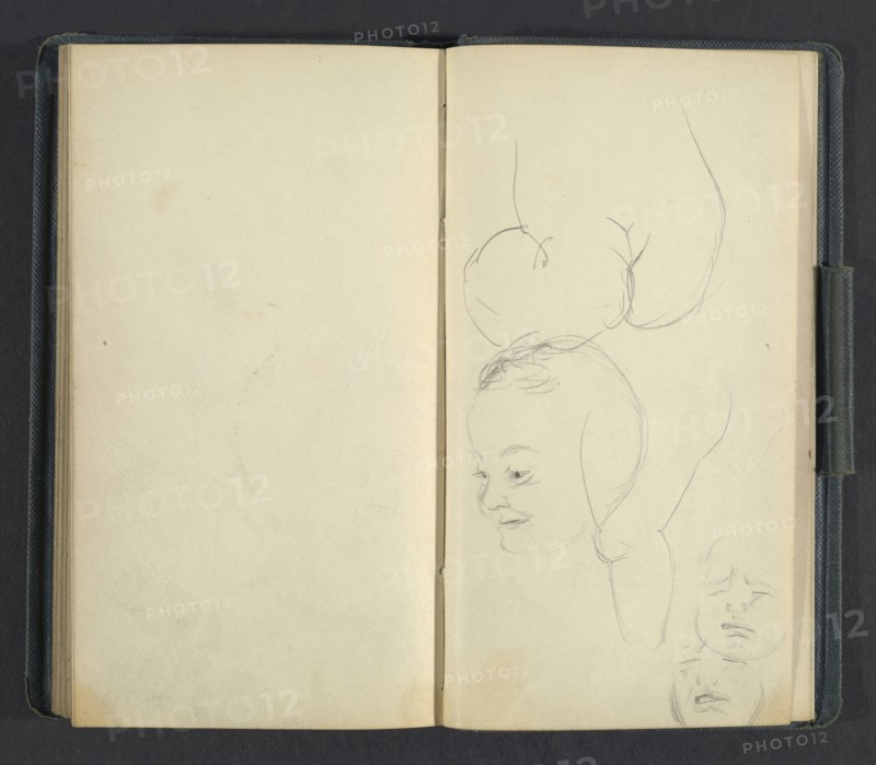 Sketchbook of Adolph Menzel, Menzel, Adolph, 1815-1905, pencil on paper, 1863, German painter