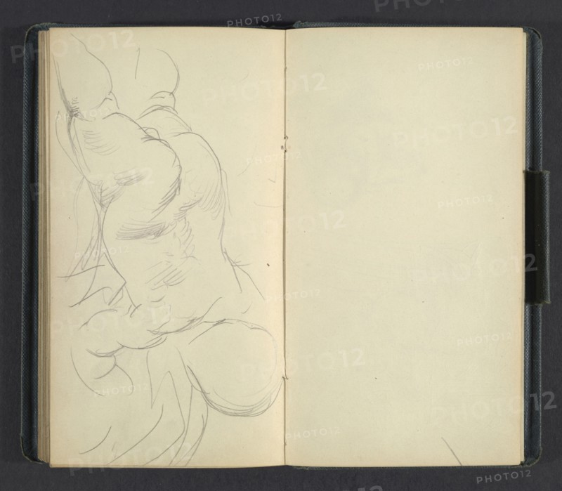 Sketchbook of Adolph Menzel, Menzel, Adolph, 1815-1905, pencil on paper, 1863, German painter