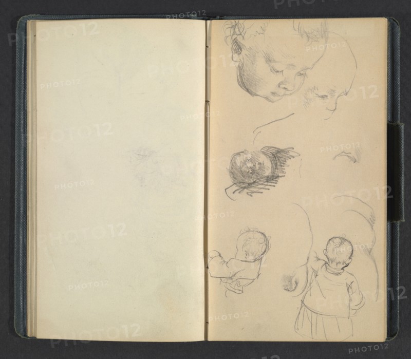 Sketchbook of Adolph Menzel, Menzel, Adolph, 1815-1905, pencil on paper, 1863, German painter