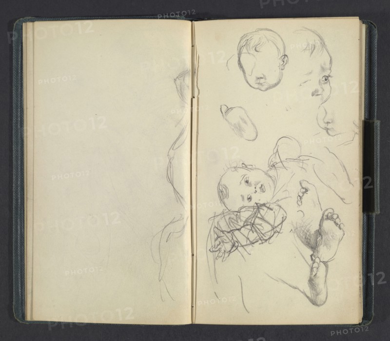 Sketchbook of Adolph Menzel, Menzel, Adolph, 1815-1905, pencil on paper, 1863, German painter