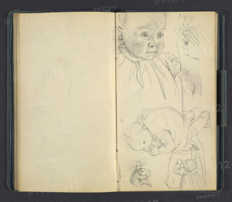 Sketchbook of Adolph Menzel, Menzel, Adolph, 1815-1905, pencil on paper, 1863, German painter