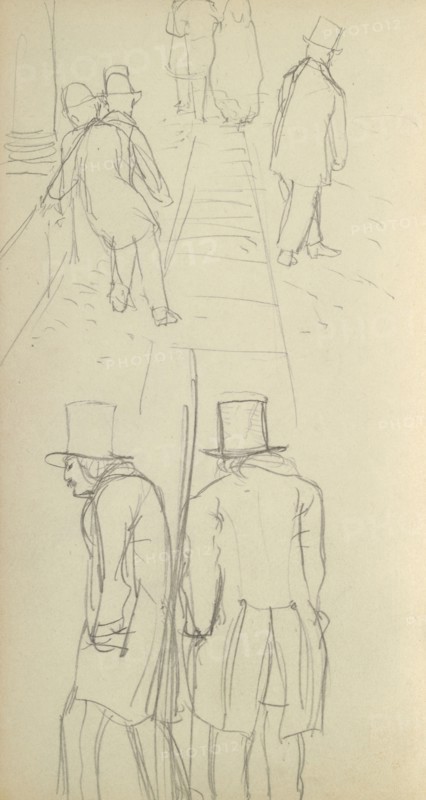 Sketchbook of Adolph Menzel, Menzel, Adolph, 1815-1905, pencil on paper, 1863, German painter