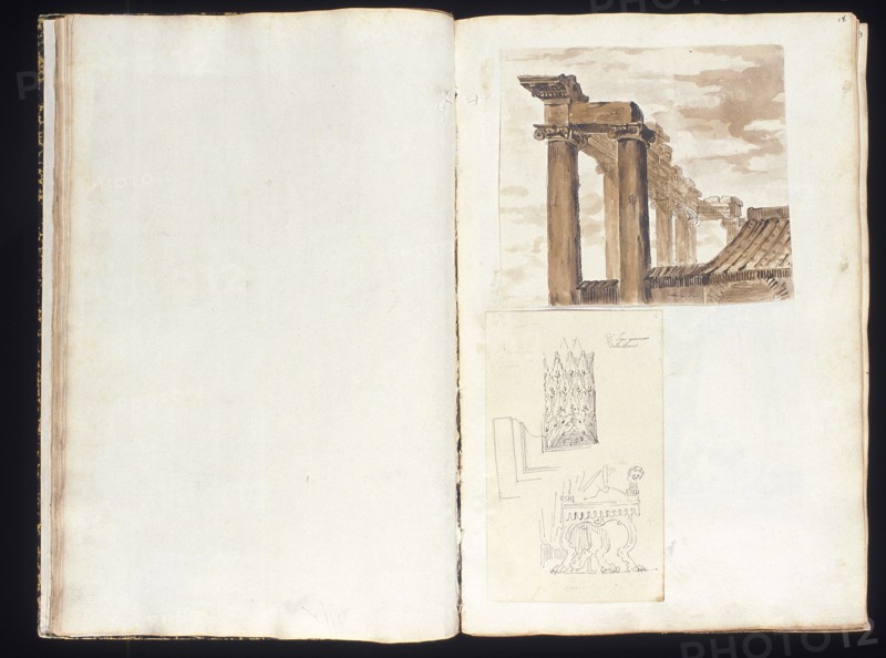Recueil de morceaux d'architecture et de divers fragmens de monumens antiques fait en Italie par Marie Joseph Peyre architecte