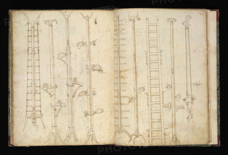 Edificij et machine, Martini, Francesco di Giorgio, 1439-1501, brown ink and wash, ca. 1475-ca. 1480