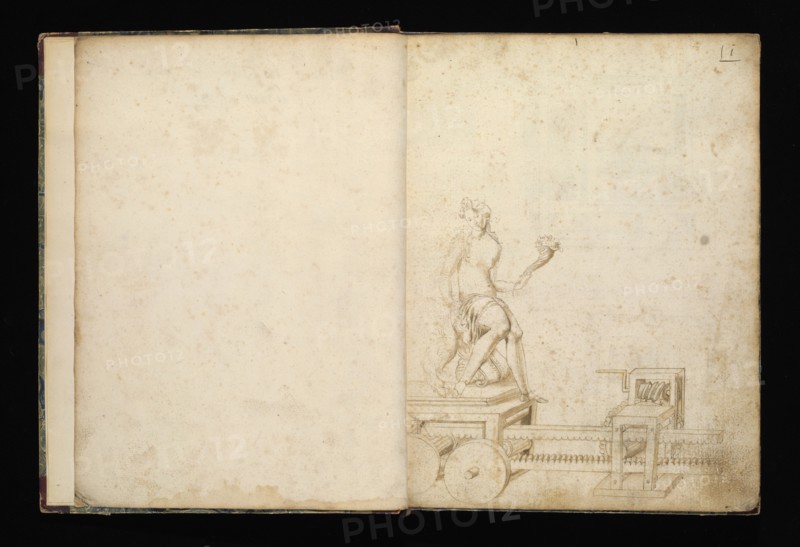 Edificij et machine, Martini, Francesco di Giorgio, 1439-1501, brown ink and wash, ca. 1475-ca. 1480