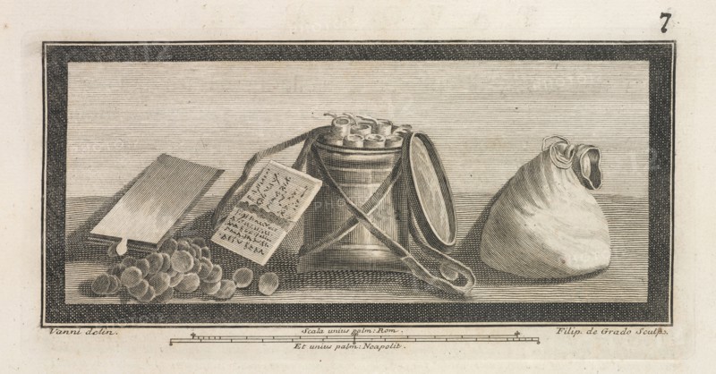 Headpiece from page 7, Delle antichità di Ercolano, Grado, Filippo de, Vanni, Niccolo, 18th c., Copper engraving, 1757-1792