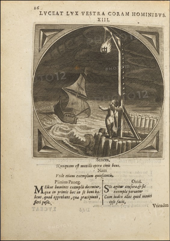 LVCEAT LVX VESRTA CORAM HOMINIBVS, Proteus, ofte, Minne-beelden verandert in sinne-beelden, Cats, Jacob, 1577-1660, Swelinck