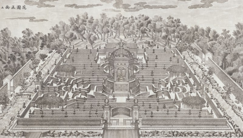 Yuan Ming Yuan, engraving, 1783-1786, The set of twenty views of the European Pavilions at the Garden of Perfect Clarity