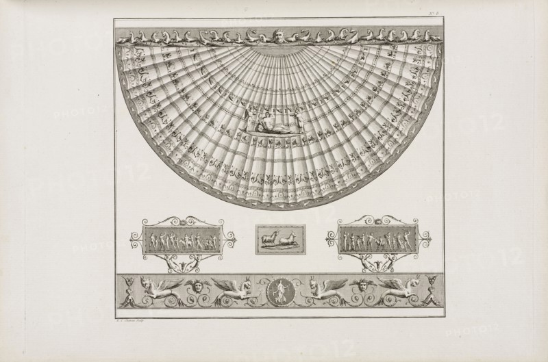 Plate 8, Collection des tableaux et arabesques antiques, trouvés à Rome dans les ruines des thermes de Titus