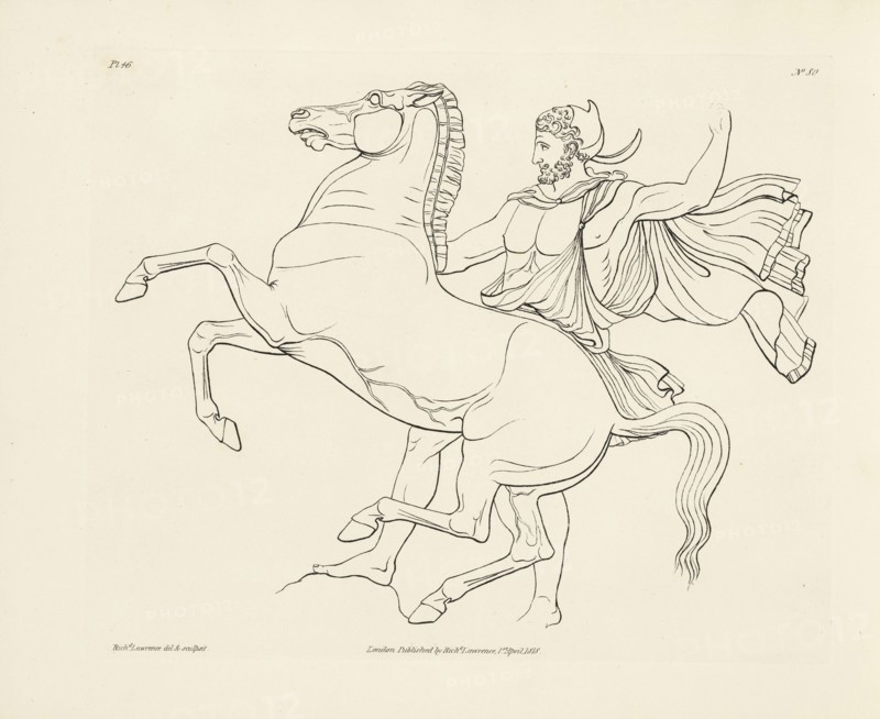 Plate 46, Elgin marbles from the Parthenon at Athens: exemplified by fifty etchings, selected from the most beautiful