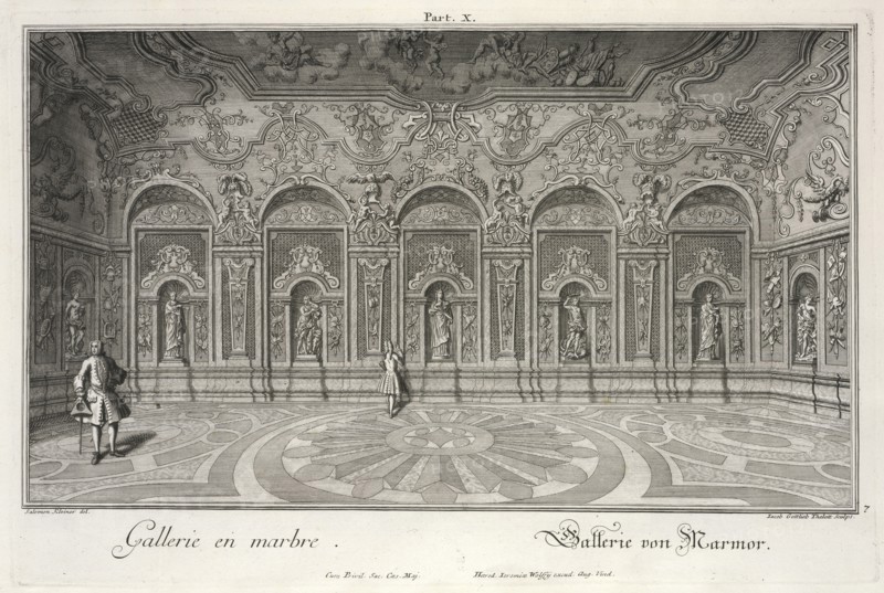 Gallerie en marbre = Gallerie von Marmor, Residences memorables de líncomparable heros de nötre siecle, ou Representation exacte