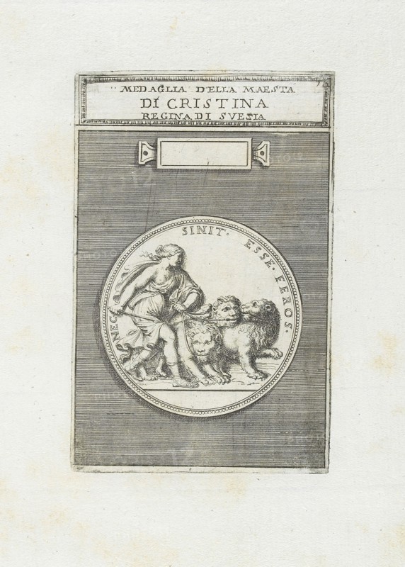 Medaglia D'ella Maesta: Di Cristina Regina di Svesia, Le gemme antiche figurate, Agostini, Leonardo, 1593-ca. 1670, Bellori