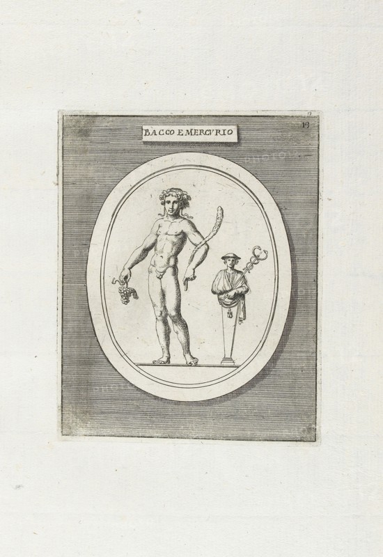 Bacco E Mercurio, Le gemme antiche figurate, Agostini, Leonardo, 1593-ca. 1670, Bellori, Giovanni Pietro, 1615?-1696., Bussotti