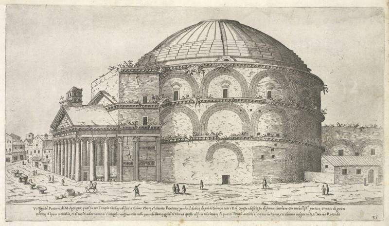 I vestigi dell' antichità di Roma, Du Pérac, Etienne, d. 1604, Engraving, 1575, plate 35