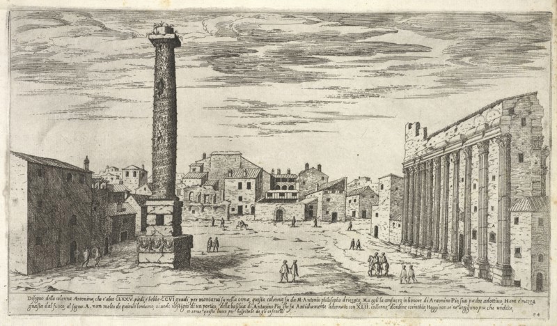 I vestigi dell' antichità di Roma, Du Pérac, Etienne, d. 1604, Engraving, 1575, plate 24