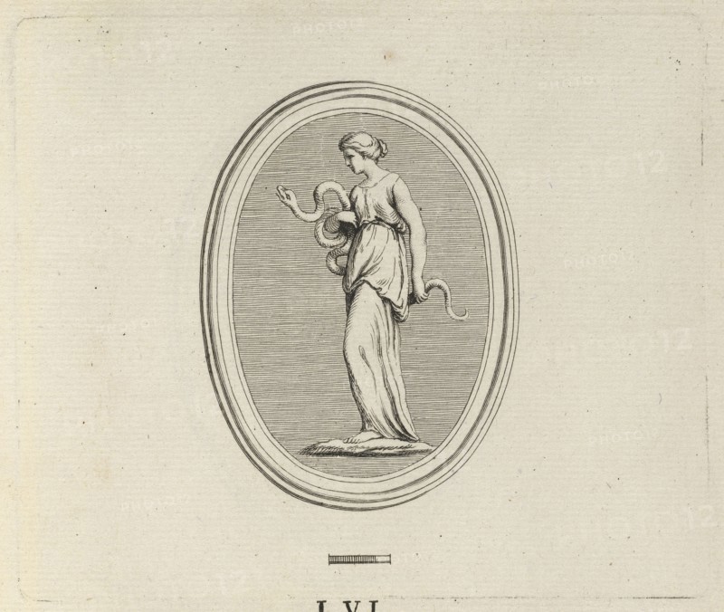 LVI. Hygieia ou La Santé. Agathe-Onyx. Traité des Pierres Gravées, Bouchardon, Edme, 1698-1762, Mariette, Pierre Jean, 1694-1774