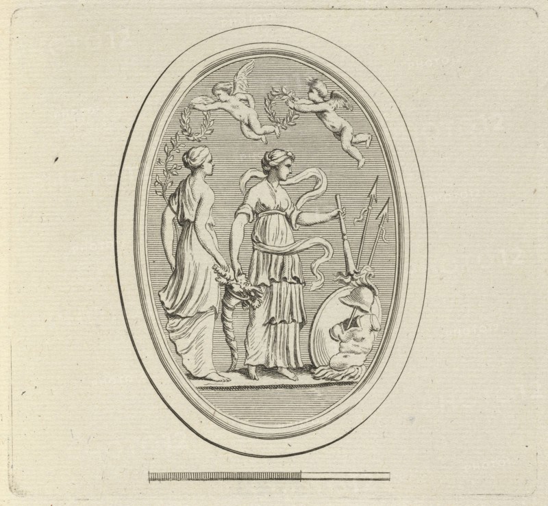 CXV. La Paix et L'Abondance. Agathe. Traité des Pierres Gravées, Bouchardon, Edme, 1698-1762, Mariette, Pierre Jean, 1694-1774