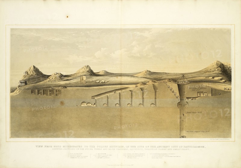 View from Mons Mithridates, to the Golden Mountain, on the Site of the Ancient CIty Panticapaeum, Antiquities of Kertch