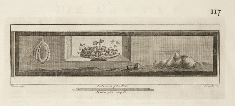 Tavola XXII, Delle antichità di Ercolano, Baiardi, Ottavio Antonio, 1694-1764, Engraving, 1757-1792, Plate 22 on page 117