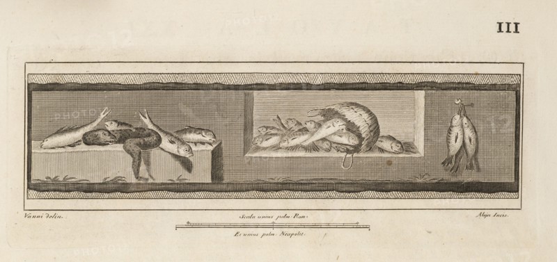 Tavola XXI, Delle antichità di Ercolano, Engraving, 1757-1792, Plate 21, located on page 111. Inscribed at lower left, Vanni