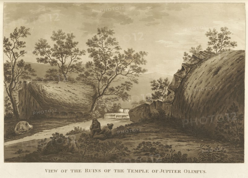 View of the Ruins of the Temple of Jupiter Olympus, The Antiquities of Magna Graecia, Longman, Hurst, Orme, and Rees, Watts