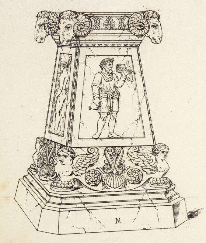 Plate 58. An Altar from Cavacippi, A collection of antique vases, altars, paterae, tripods, candelabra, sarcophagi, andc.