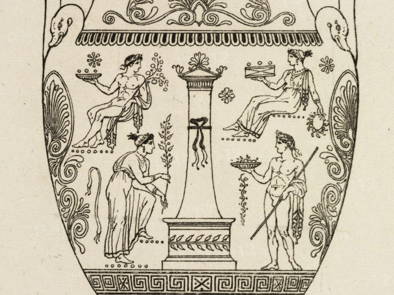 Plate 25. From a Vase in the British Museum, A collection of antique vases, altars, paterae, tripods, candelabra, sarcophagi