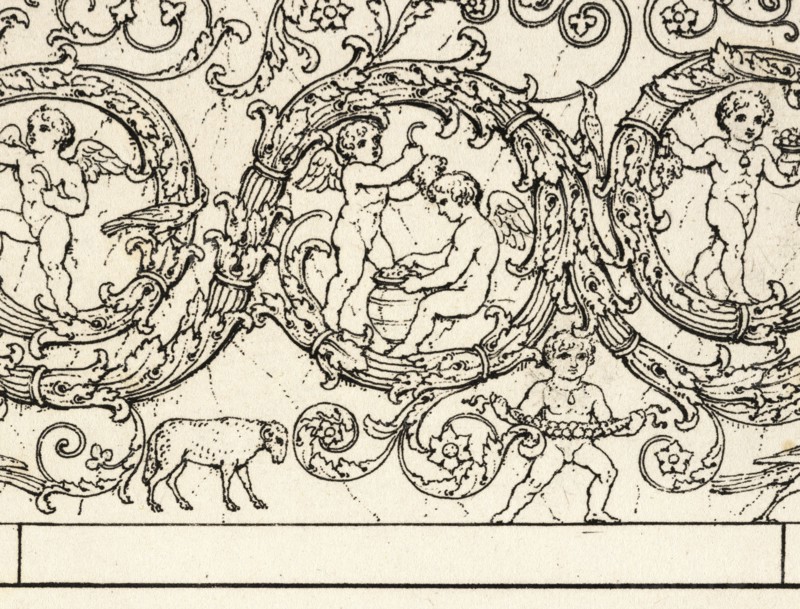 from the Church of Saint Constance, Plate 128. A Sarcophagus of Porphyry, A collection of antique vases, altars, paterae