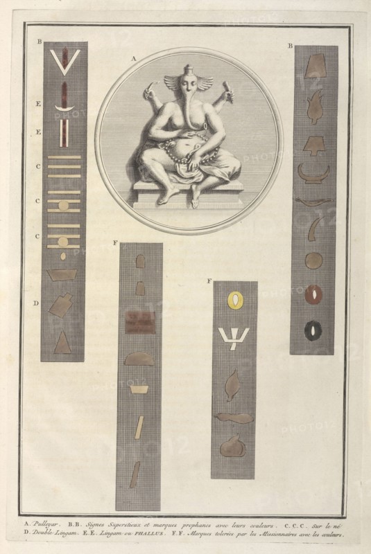 Pulleyar with Signs and Marks, Ceremonies et coutumes religieuses de tous les peuples du monde, Engraving, 1723-1743
