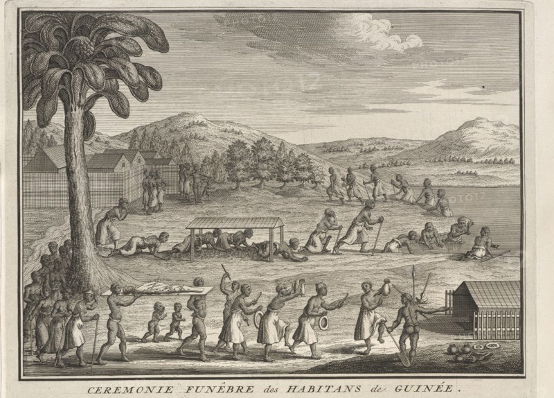 Funeral Rites of the Inhabitants of Guinea, Ceremonies et coutumes religieuses de tous les peuples du monde, Picart, Bernard