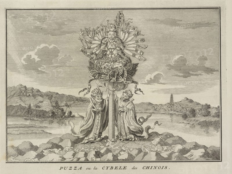 Puzza, or the Sibyl of the Chinese, Ceremonies et coutumes religieuses de tous les peuples du monde, Picart, Bernard, 1673-1733