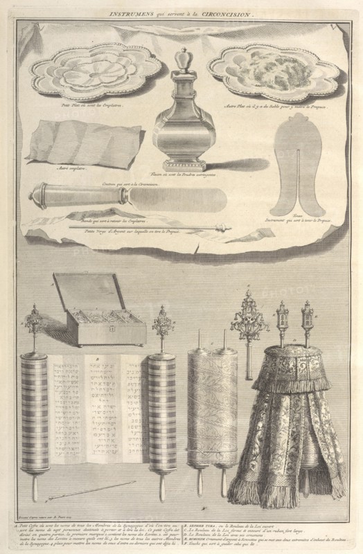 Instruments for Performing a Circumcision, Ceremonies et coutumes religieuses de tous les peuples du monde, Picart, Bernard