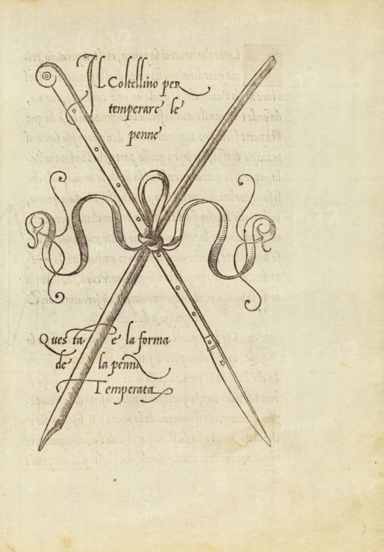 La operina di Ludouico Vicentino, da imparare di scriuere littera cancellarescha. Arrighi, Ludovico degli, Woodblock, 1522-1523