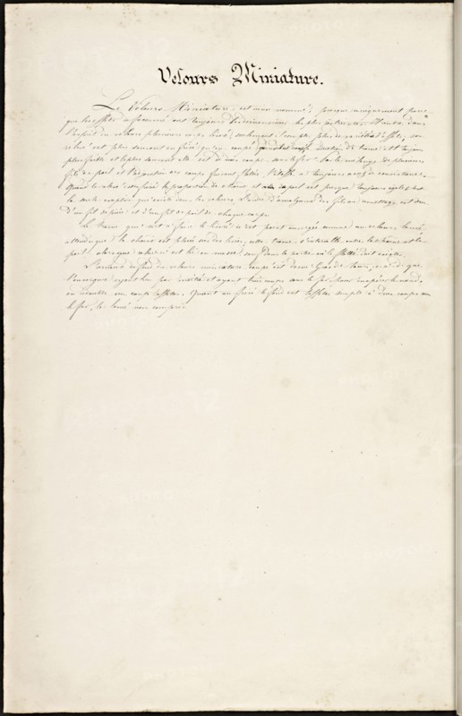 French textile manuscript, ca. 1820, ca. 1820, instruction manual for a school associated with a manufactory
