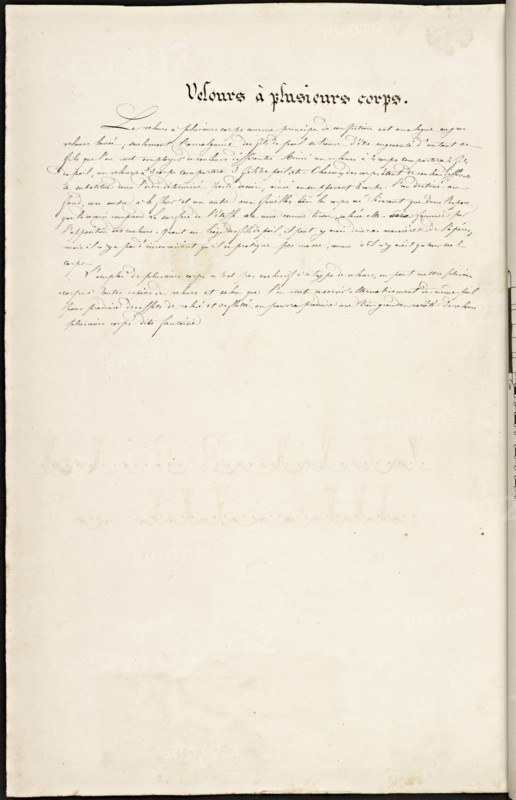 French textile manuscript, ca. 1820, This manuscript, an instruction manual for a school associated with a manufactory
