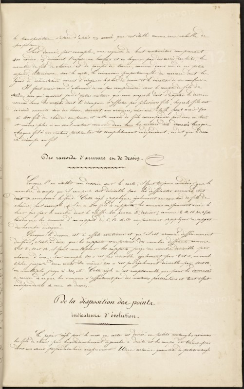French textile manuscript, ca. 1820, ca. 1820, an instruction manual for a school associated with a manufactory